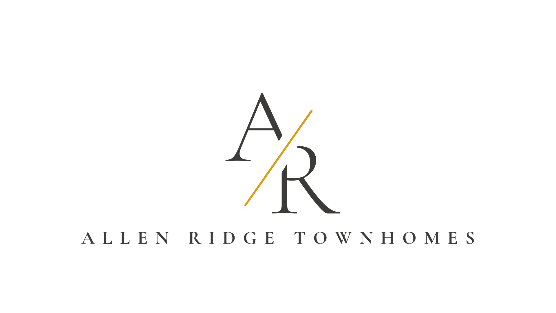A logo for Allen Ridge Townhomes is displayed.